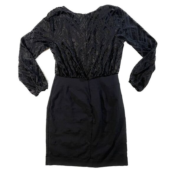 Nicole by Nicole Miller | Velvet Top Bodycon Dress | Size 6 - Picture 2 of 11